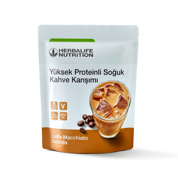 Yüksek Proteinli Soğuk Kahve Karışımı Latte Macchiato 308 g